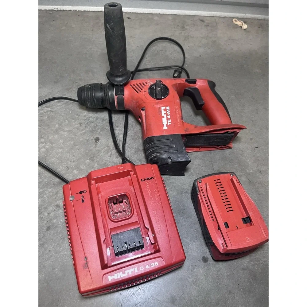Hilti TE4-A18 Cordless Rotary Hammer Drill w/ Charger And Battery